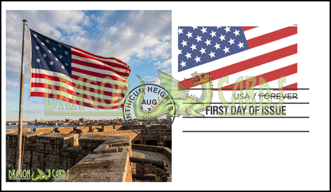 Diagonal U.S. Flag envelope